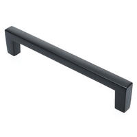 MÖBELGRIFF BA 128mm, Küchengriff Schwarz matt, Schrankgriff modern - Grau, Metall (1/2.7/13.8cm)