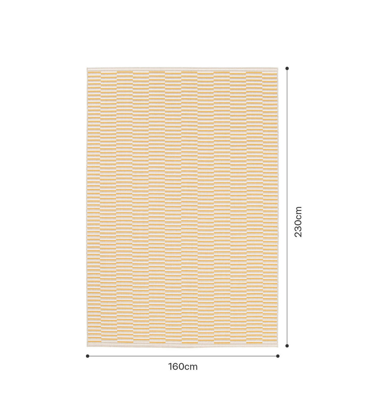 OUTDOORTEPPICH Der Sonnige - Gelb, Kunststoff (160/230cm) - Mokebo