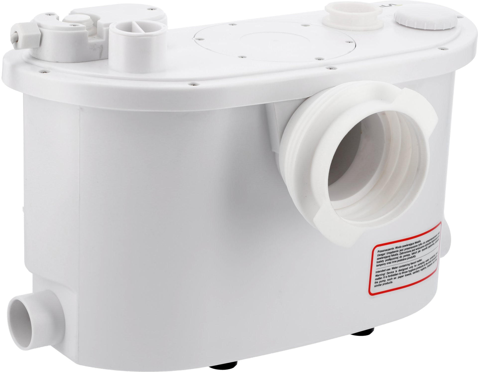 WC HEBEANLAGE Fäkalienpumpe, Dusche Waschbecken mit Zerkleinerer 400W - Weiß, Kunststoff (40/28/20cm) - TRIZERATOP