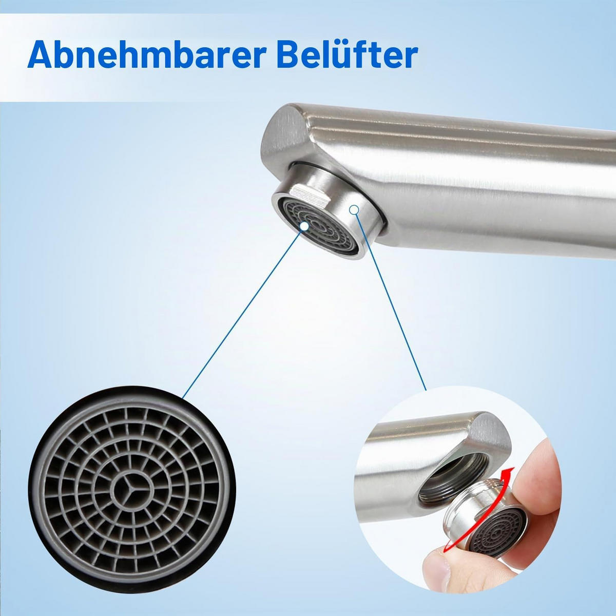 BADEZIMMERARMATUR, 17*16cm,silber - Silberfarben, Metall (29/7/21cm) - Vallsero
