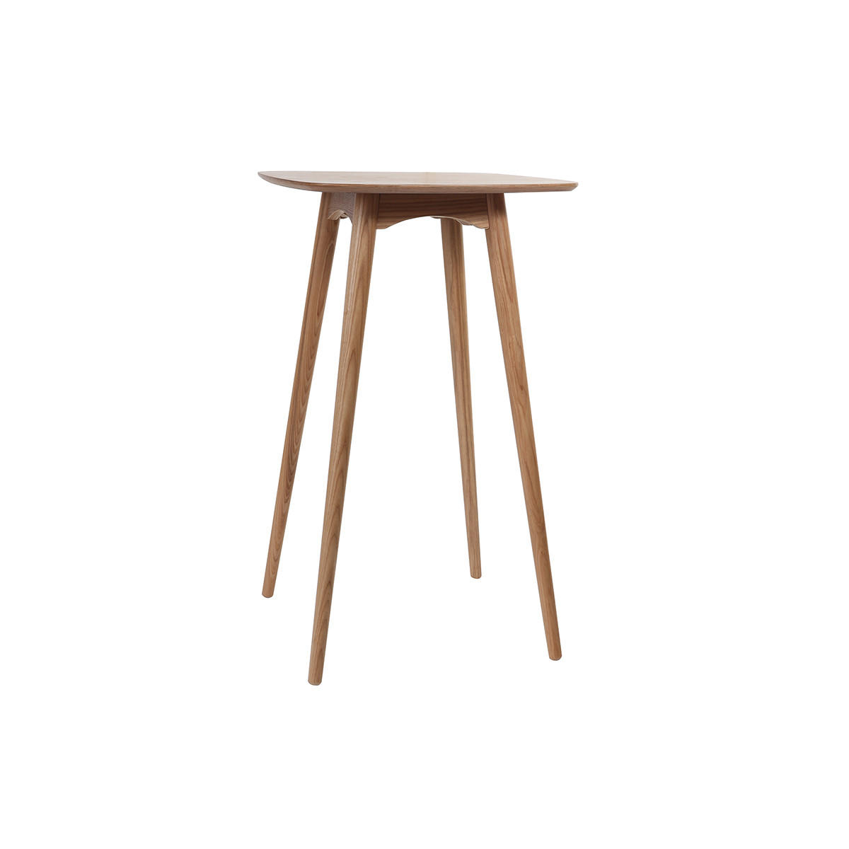 STEHTISCH Rechteckig Eschenholz BALTIK - Eiche Bianco, Holz (60/60/100.5cm) - Miliboo