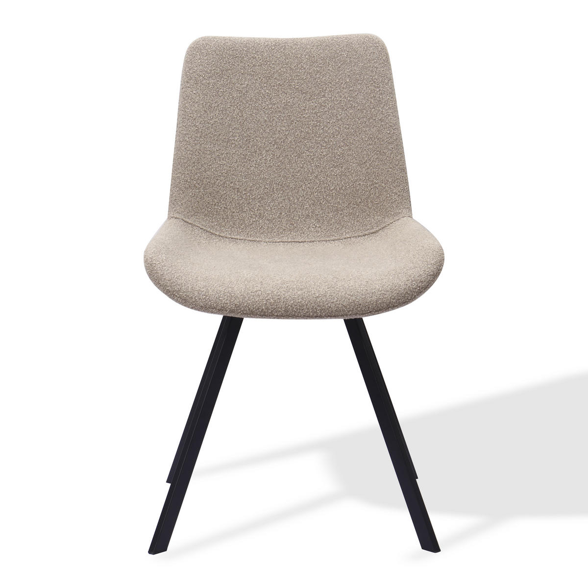 STUHL-SET DE-36866 2 Stück mit Stoffbezug und Drehfunktion Khaki - Sandfarben, Metall (59/90/54cm) - ComfortXL