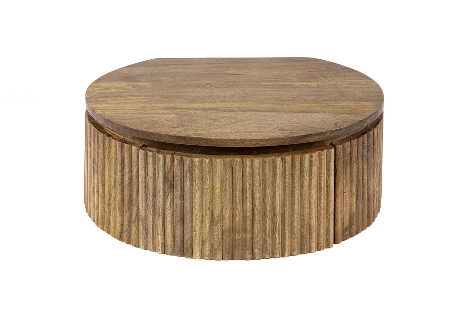 NACHTTISCH HEVE Holz Mango - Braun, Holz (50/20/35cm) - KAWOLA