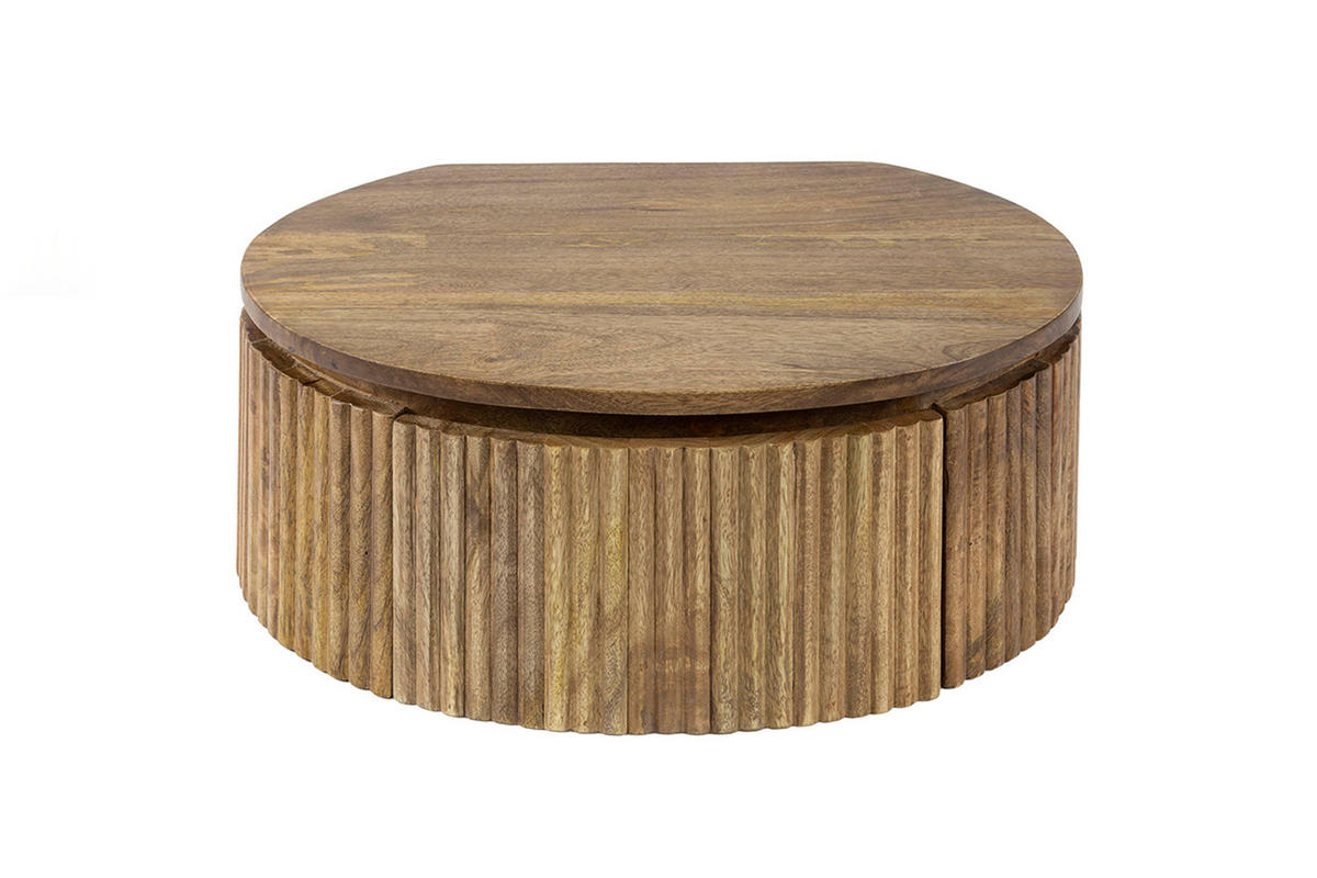 NACHTTISCH HEVE Holz Mango - Braun, Holz (50/20/35cm) - KAWOLA