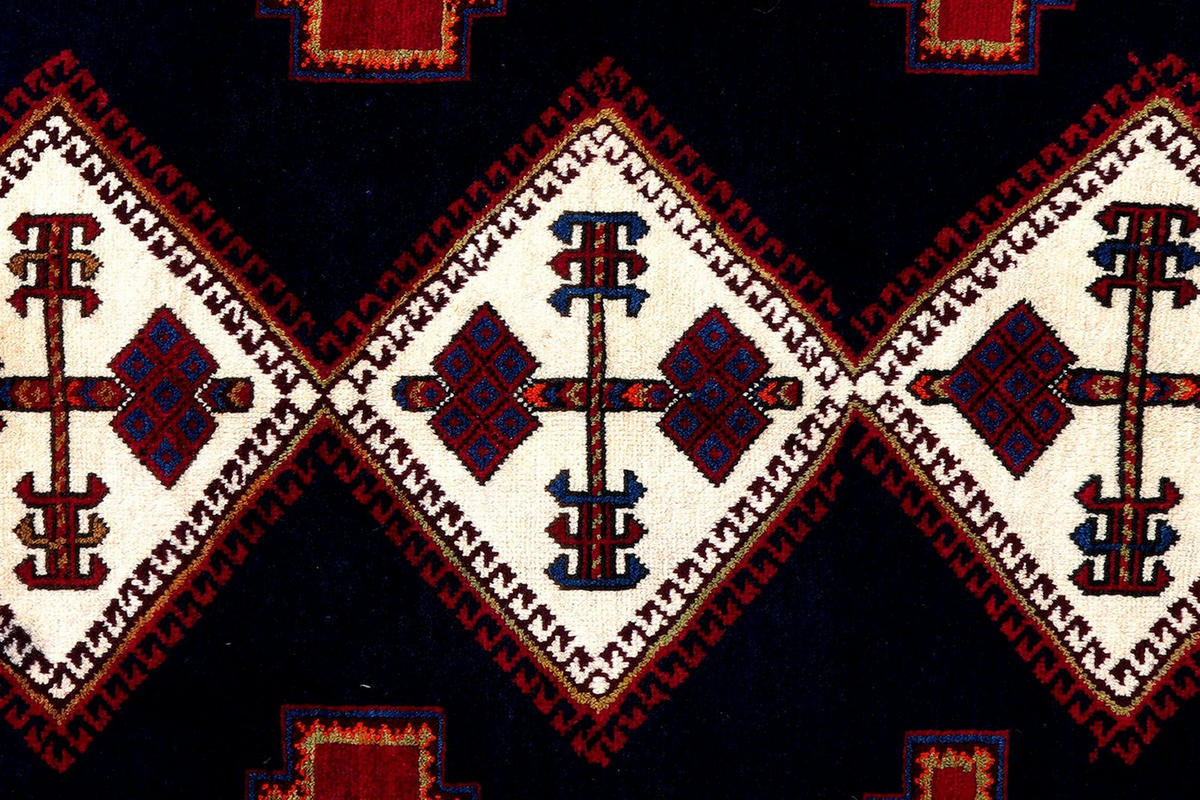 ORIENTTEPPICH handgeknüpft Afshar Blau 233/159 cm Schurwolle - Blau, Textil (159/233cm) - Looma