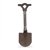 VONKAJŠÍ teplomer - tmavohnedá, kov/sklo (9/30cm) - Relaxdays