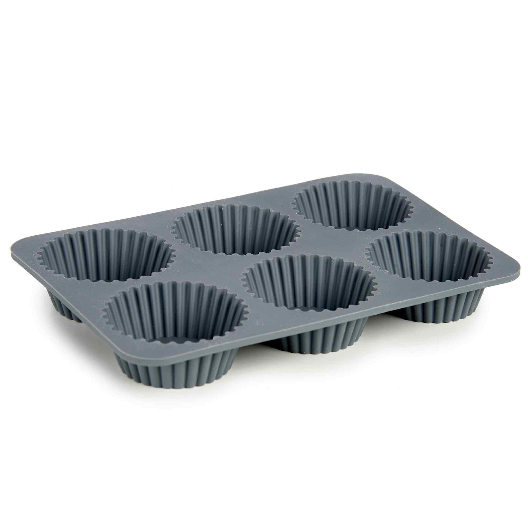 MUFFINFORM Silikon 26/17/3 cm - Dunkelgrau, Kunststoff (17/3/26cm) - Kinvara