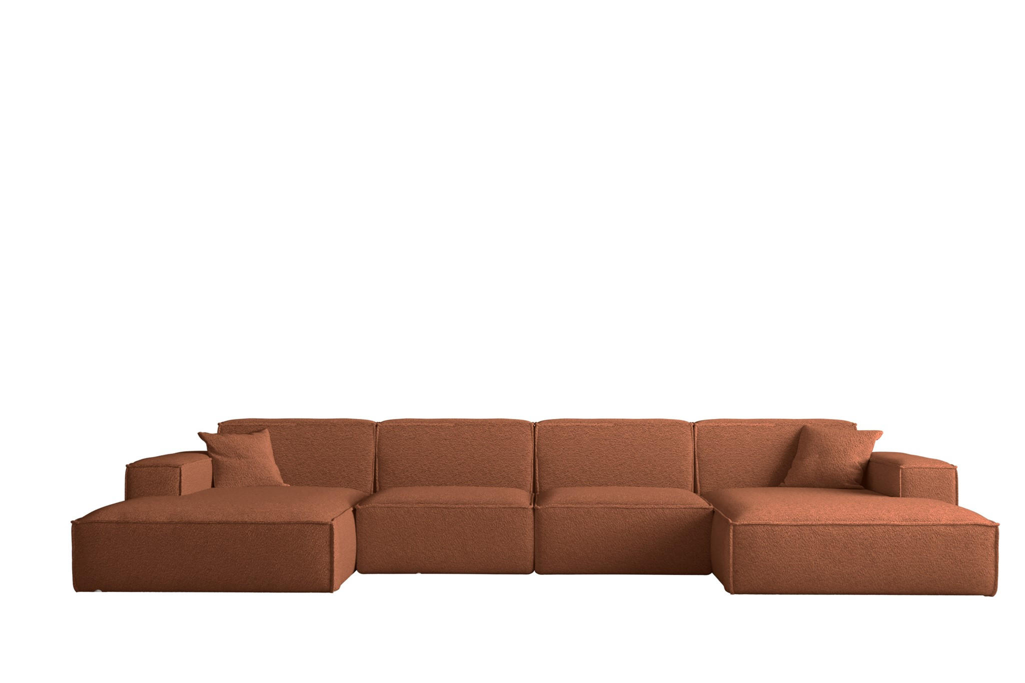 Fun Möbel Wohnlandschaft Kupfer 379x73x165 cm
