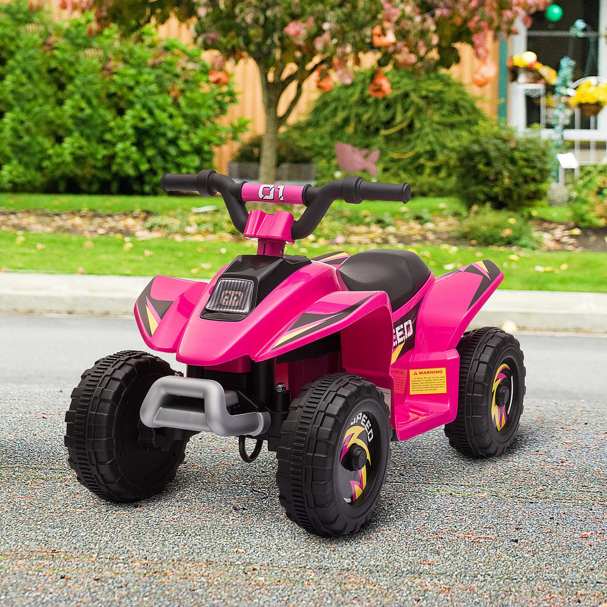 ELEKTRO-QUAD DE-13017 Vor-/Rückwärtsgang Rosa - Pink, Kunststoff (72/40/45.5cm) - ComfortXL