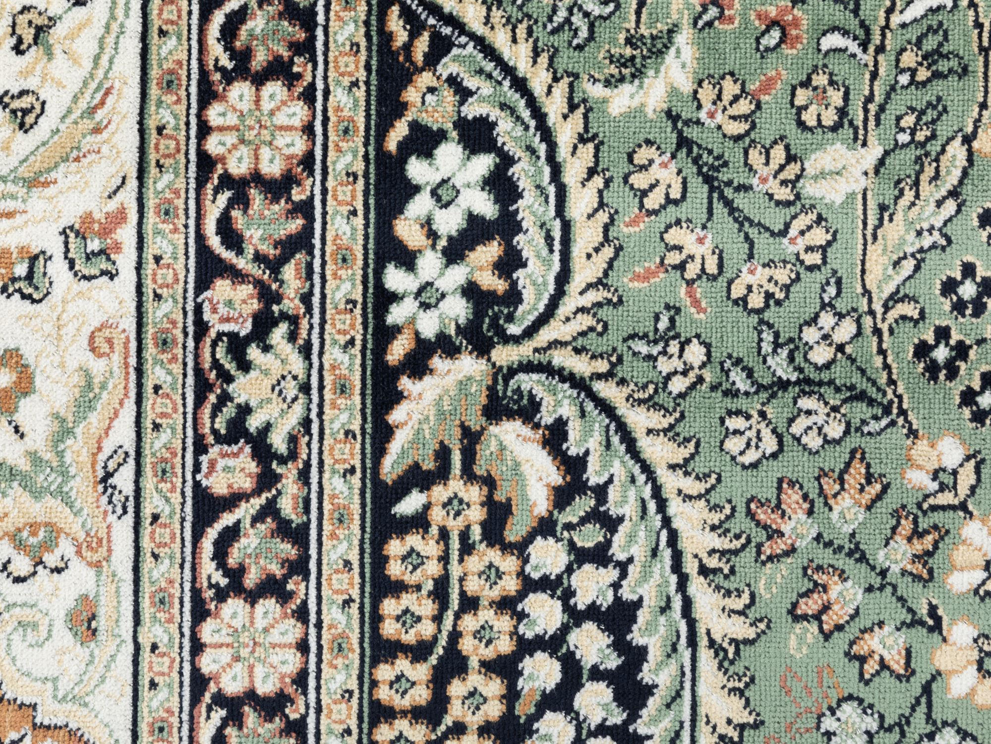 Thumbnail - Steffensmeier Orientteppich, Grün, Textil, Orientalisch, Rechteckig, 95x140 cm, für Fußbodenheizung geeignet, Teppiche &...