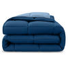 4-JAHRESZEITEN Steppbett Bi-Color im Wende-Design blau 155x220 - Blau, Textil (155/220cm) - wometo