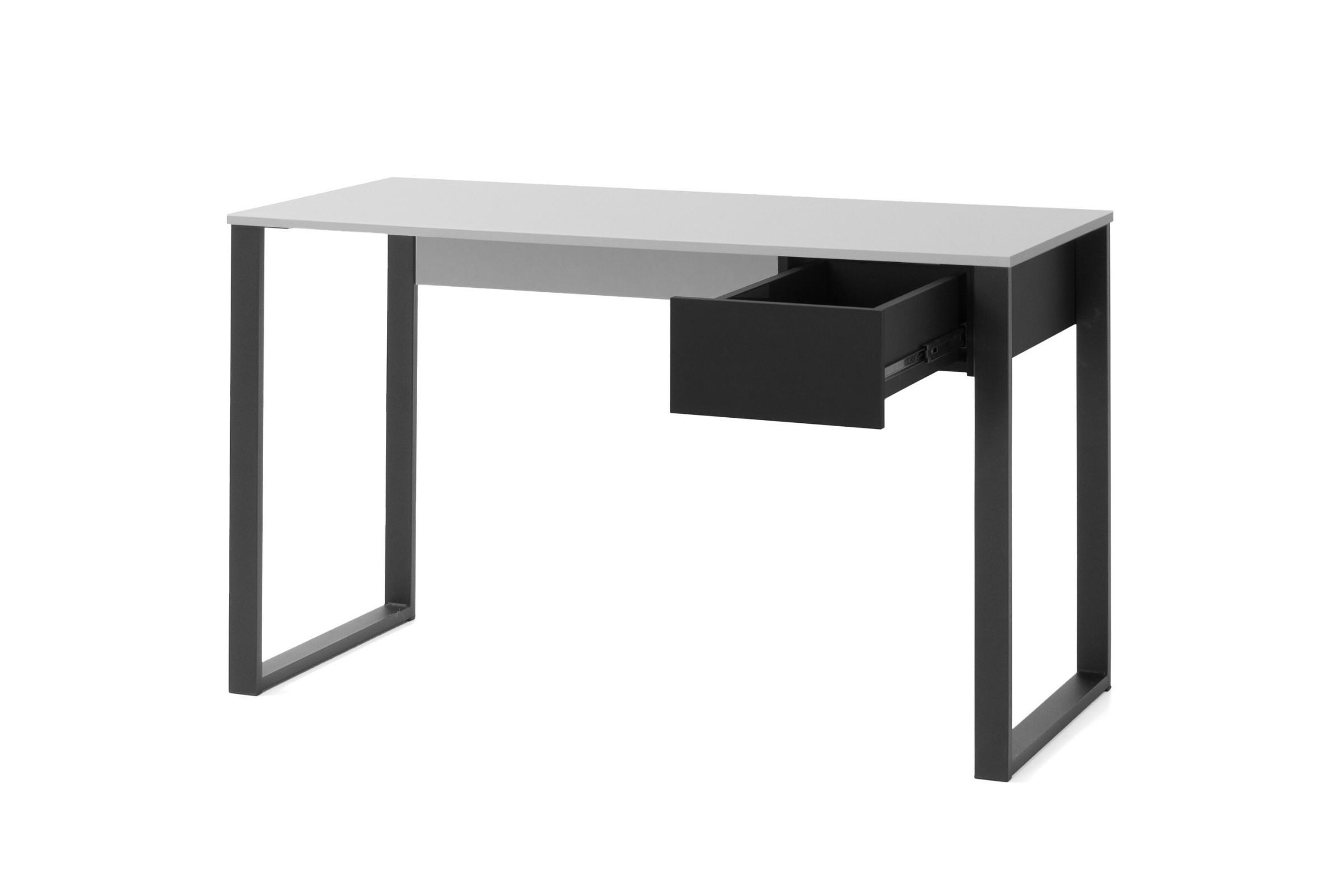 KINDERSCHREIBTISCH SORENTO 09 125/56/75 in Eukalyptus/Baltic Düne Eiche/Schwarzer Onyx - Eukalyptusholzfarben/Eichefarben, Holzwerkstoff (125/75/56cm) - Deine Möbel 24