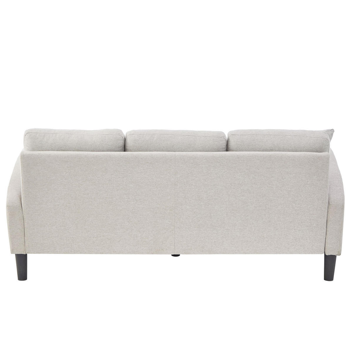 ROHOVÁ pohovka 166/118/77 cm béžová a šedobílá z pěny s modulárním uspořádáním - béžová, plast (166/118cm) - OKWISH