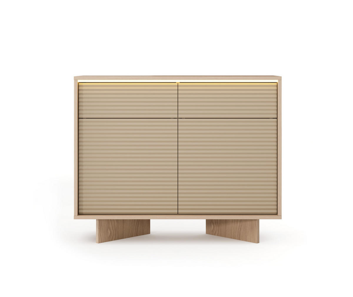 KOMMODE: Naturbolivar, 103,9 x 84,4 x 40 cm - Eichefarben, Holzwerkstoff (103.9/84.4/40cm) - 3XE LIVING