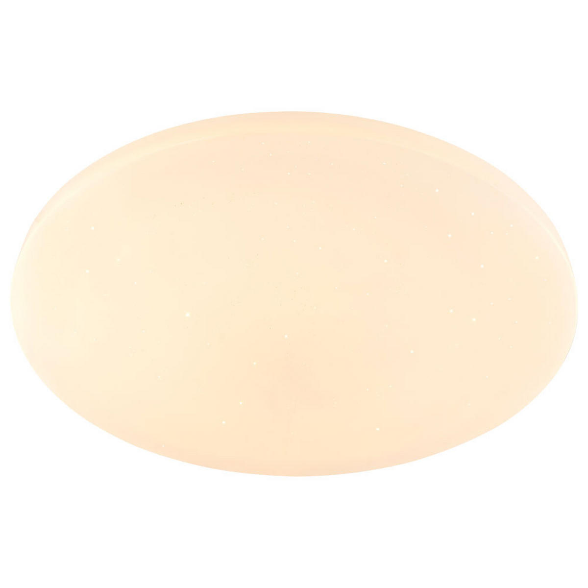 LED DECKENLEUCHTE Weiß Sternen-Effekt Fernbedienung - Weiß, Metall (54/54/7.6cm)