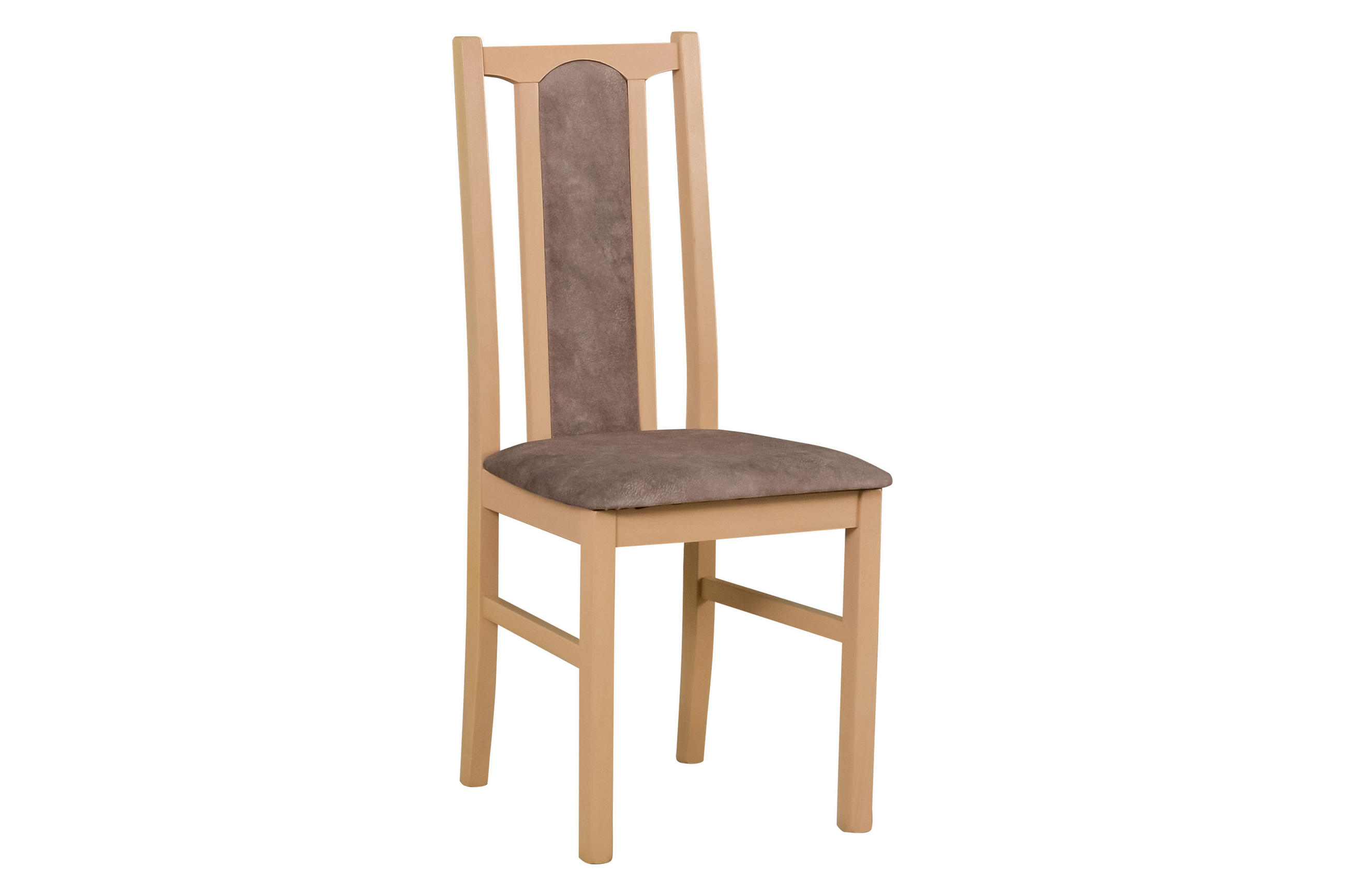 STUHL KOLGA (2er Set) - Braun/Sonoma Eiche, Holz (43/94/40cm) - Leaf Design