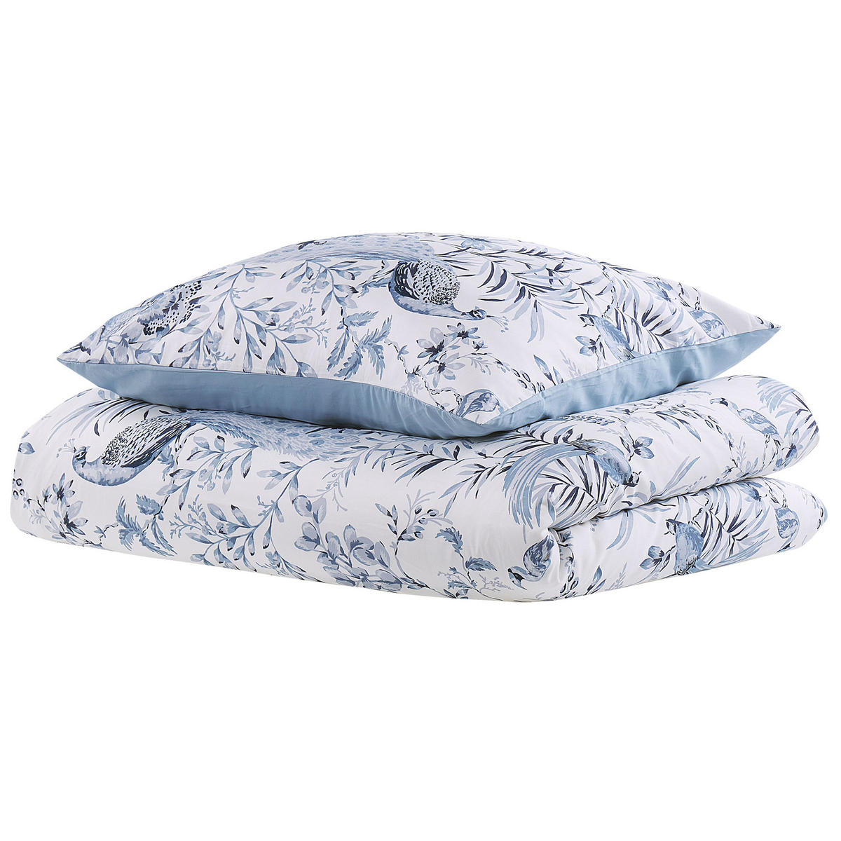 BETTWÄSCHE SET Ballard 135/200 cm - Blau, Textil (135/200cm) - Beliani