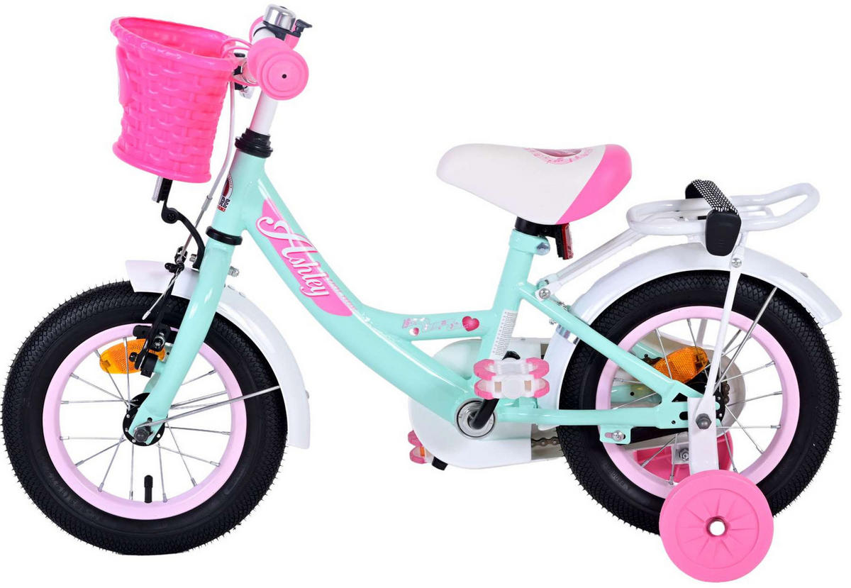 KINDERFAHRRAD Ashley - Mädchen - 12 Zoll - Rücktritt + Handbremse - Grün - Grün, Metall (45cm) - TPFSports
