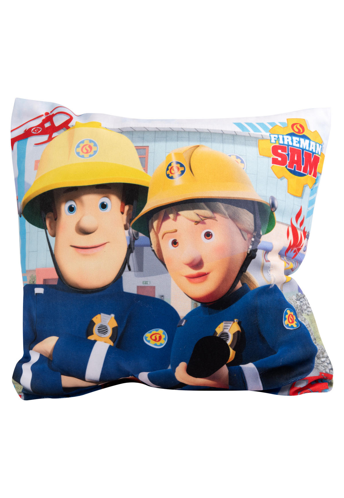 KINDERKISSEN Feuerwehrmann Sam Feuerwehr 30 x 30 cm - Multicolor, Textil (30/30cm) - Chiemsee
