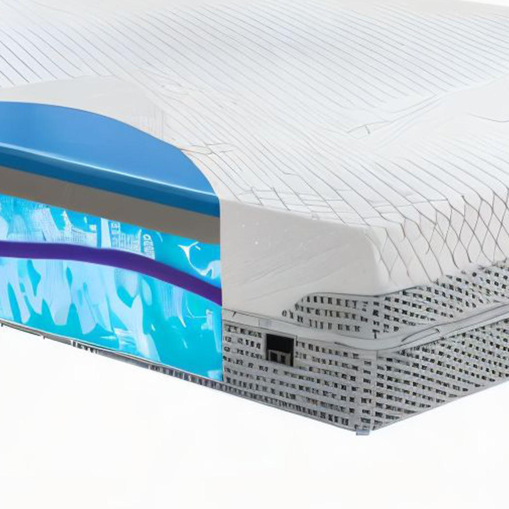 SCHAUMMATRATZE Body Line - Weiß, Textil (160/200cm) - Mr Mattress