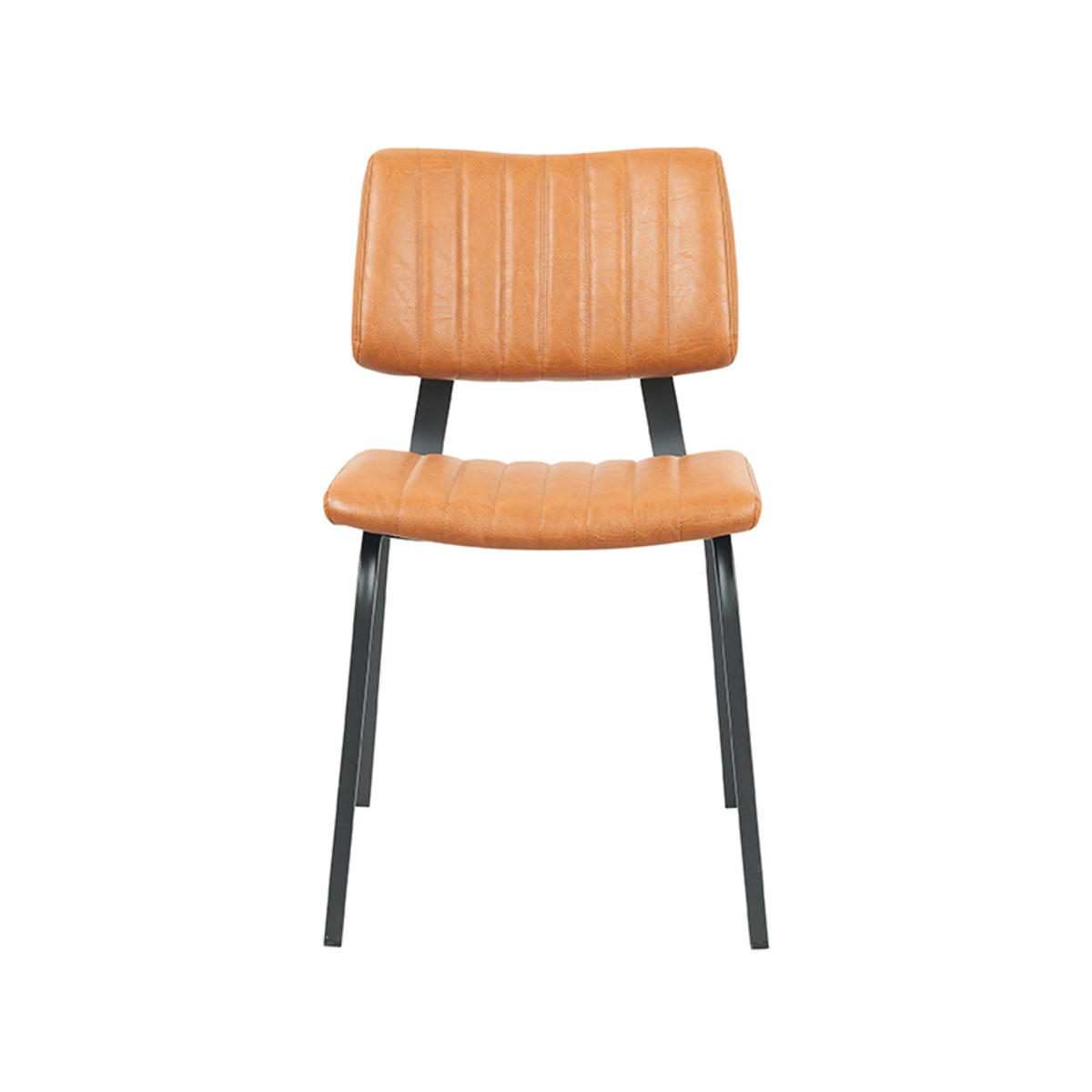 ESSZIMMERSTUHL Gusto Braun 56/46/79 cm 2er-Set - Orange, Textil (46/79/56cm) - LABEL51