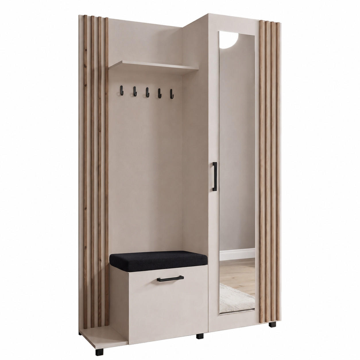 KS Home Concept Garderoben-Set Kaschmir 137x207x42 cm