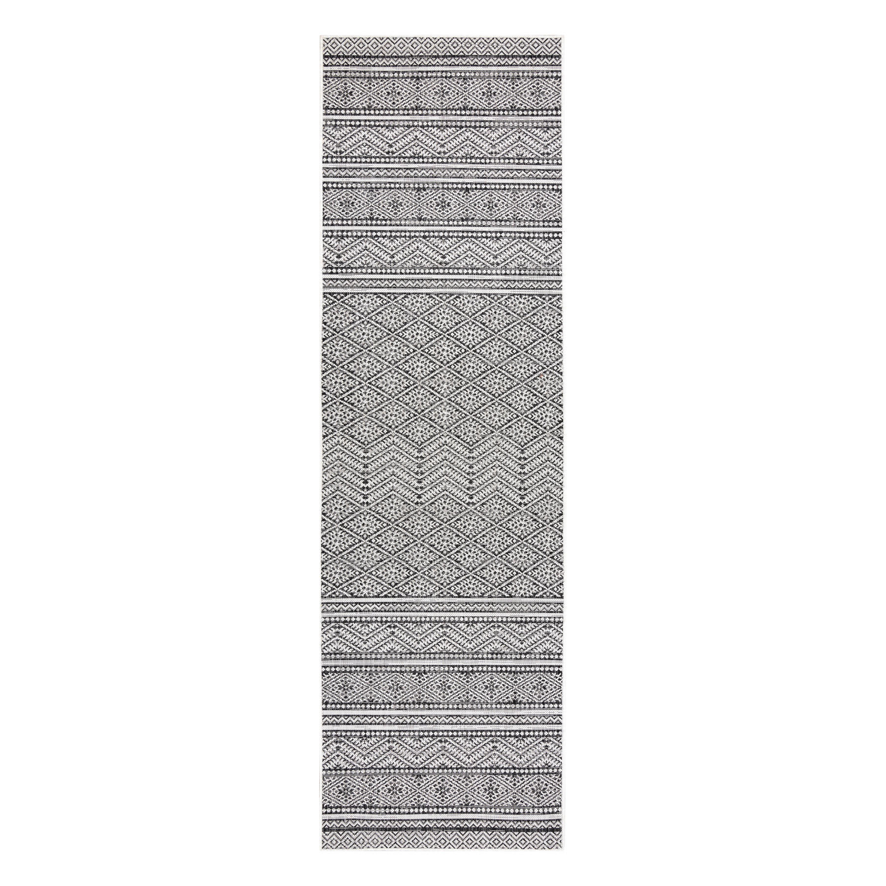 TEPPICH Sion 60/250 cm - Schwarz, Textil (60/250cm) - rugsX