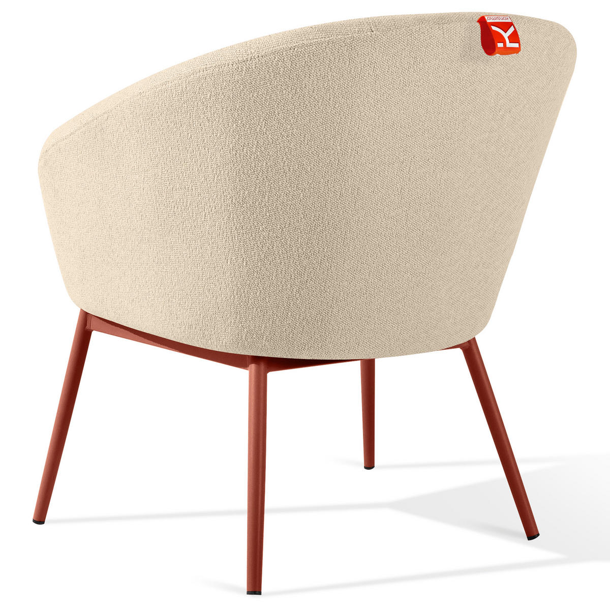 GARTENSESSEL SOLIS Loungesessel, - Creme, Textil/Metall (69/76/66cm) - KONSIMO®