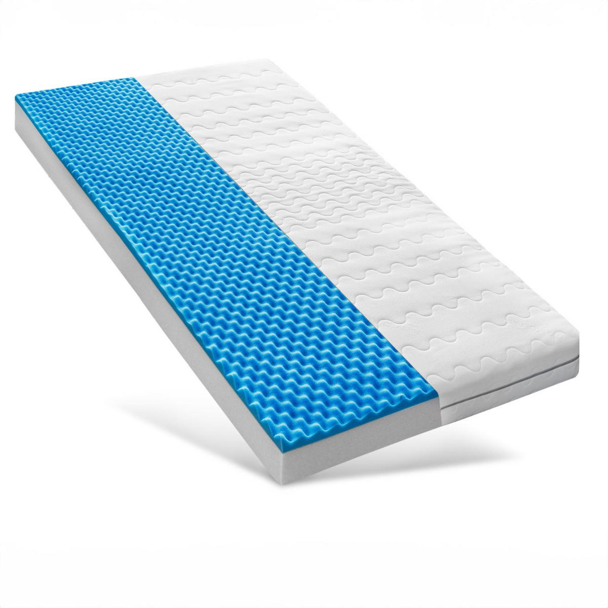 MATRATZE 180x200 mit Taschenfederkern, H2+H3 Höhe 21cm - Öko Tex zertifizierte Taschenfederkernmatratze 180x200 - Weiß, Textil (180/200cm) - Sleepneo