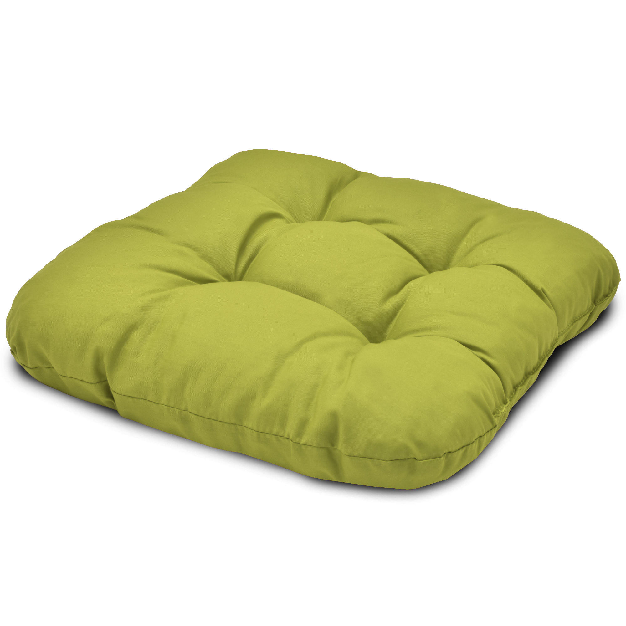 STUHLKISSEN Lisa 40/40/8 cm Apfelgrün 4tlg - Hellgrün, Textil (40/40cm) - Beautissu 
