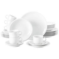 KOMBISERVICE Compact Weiß weiß 30er Set - Weiß, Keramik (1/1/1cm) - Seltmann Weiden