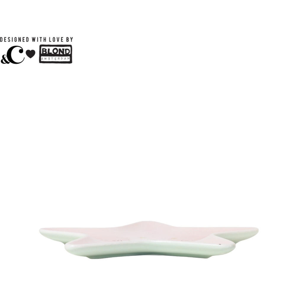 TELLER Tu alles mit Liebe in Rosa - 15cm - Pink, Keramik (0.1/0.1/0.1cm) - Blond Amsterdam