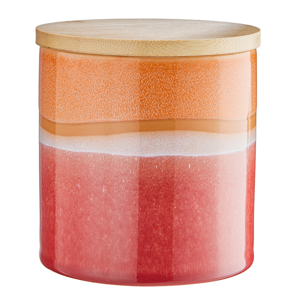 AUFBEWAHRUNGSDOSE Medley - Orange, Keramik/Holz (11/12/11cm) - Butlers