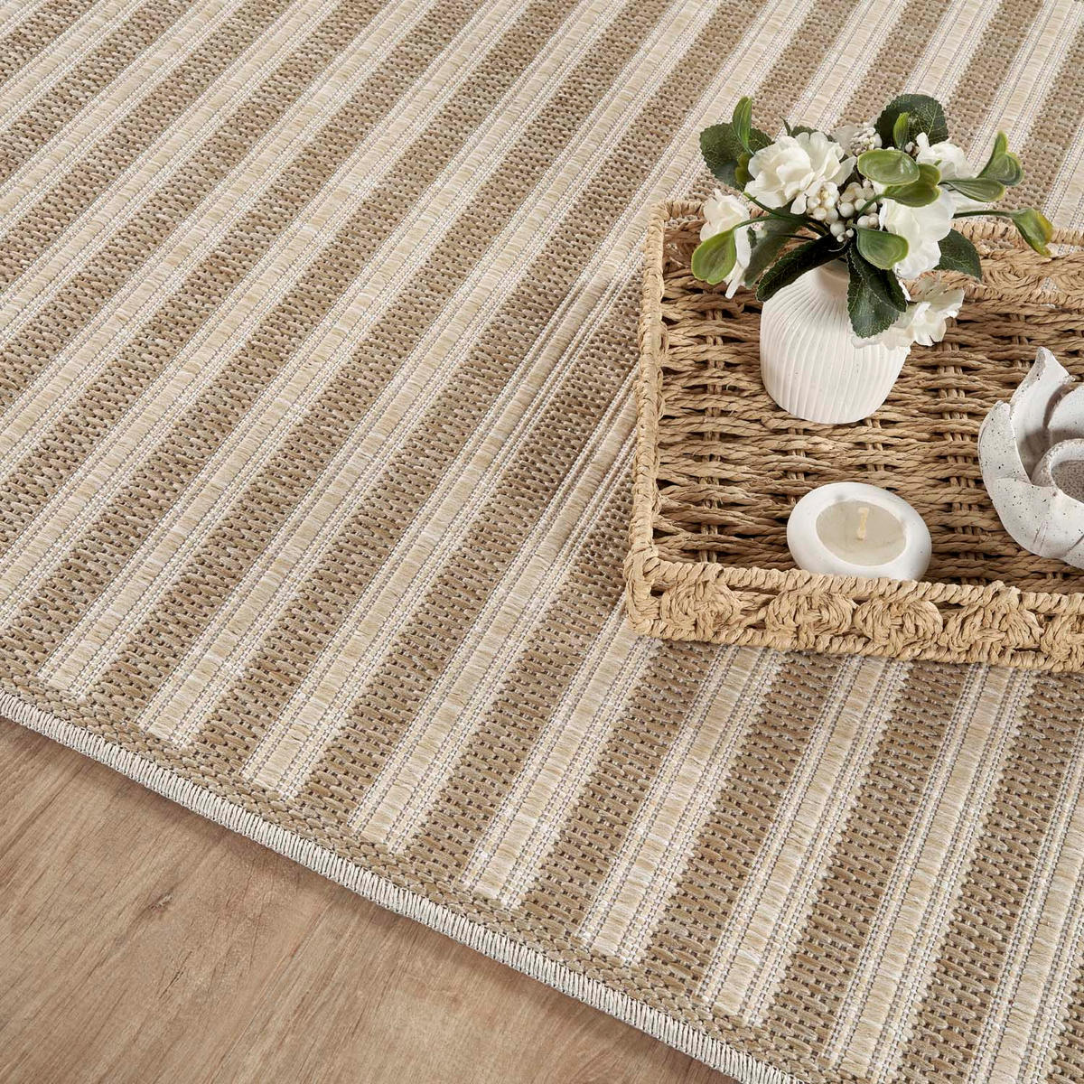 OUTDOOR-TEPPICH 102 Braun Wetterfest 140x200 cm - Braun, Textil (140/200cm) - carpet city