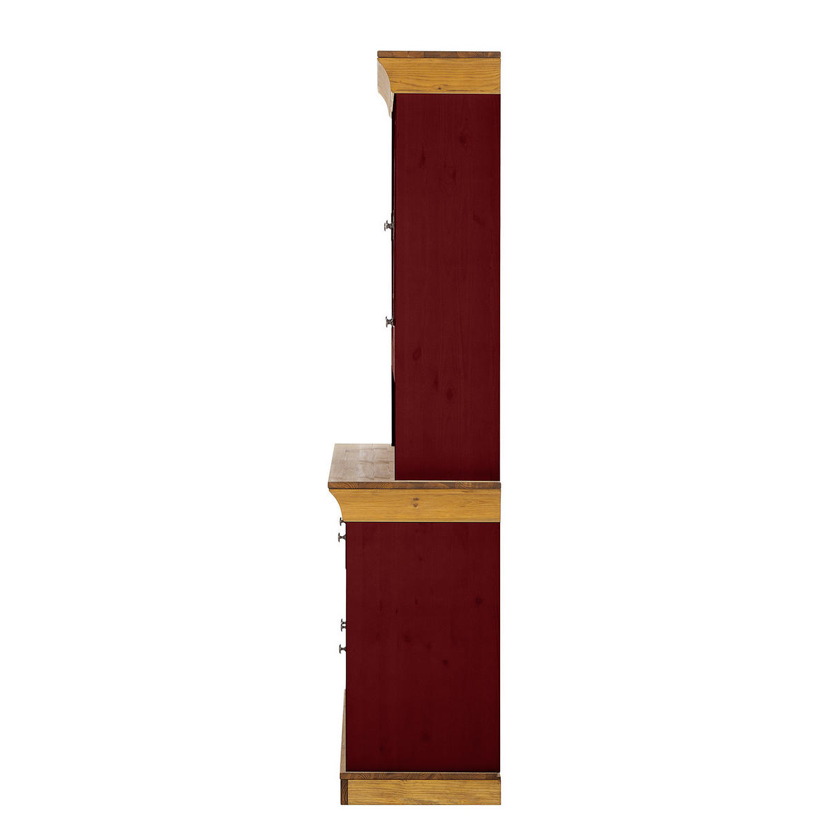 BUFFET - Kiefer massiv - Braun/Kieferfarben, Holz/Holzwerkstoff (143/197/45cm) - home24