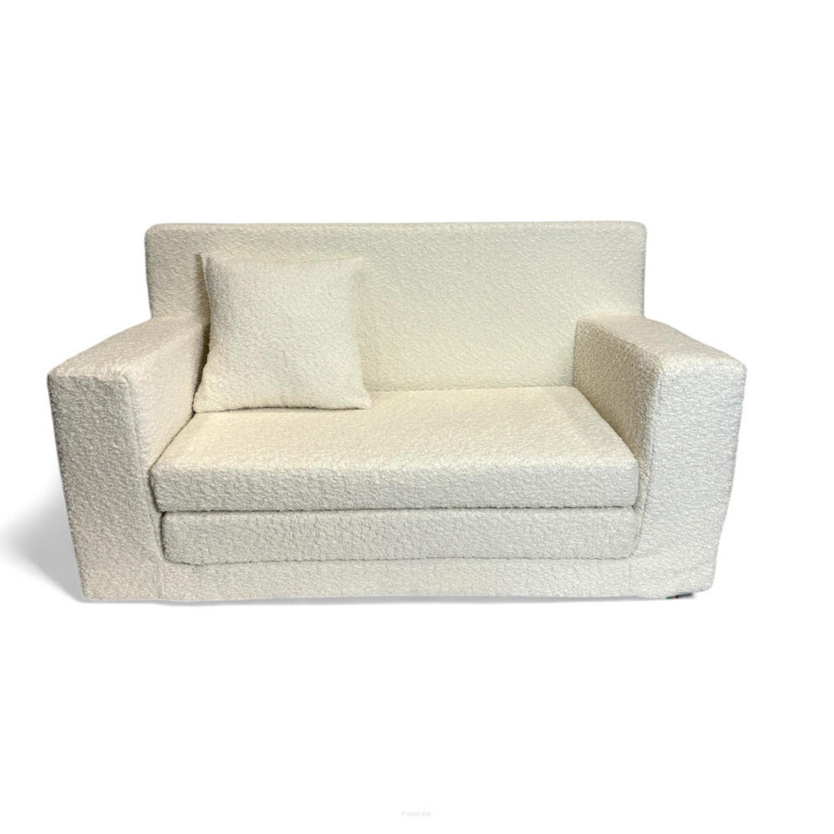 KINDERSOFA David – Stilvoller Komfort für das Kinderzimmer - In den Trendfarben - Beige, Textil (83/47/43cm) - Fortisline