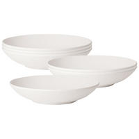 SCHALEN FLACH Manufacture Rock Blanc weiß ø 23,5 cm 6er Set - Weiß, Keramik (23.5cm) - Villeroy & Boch