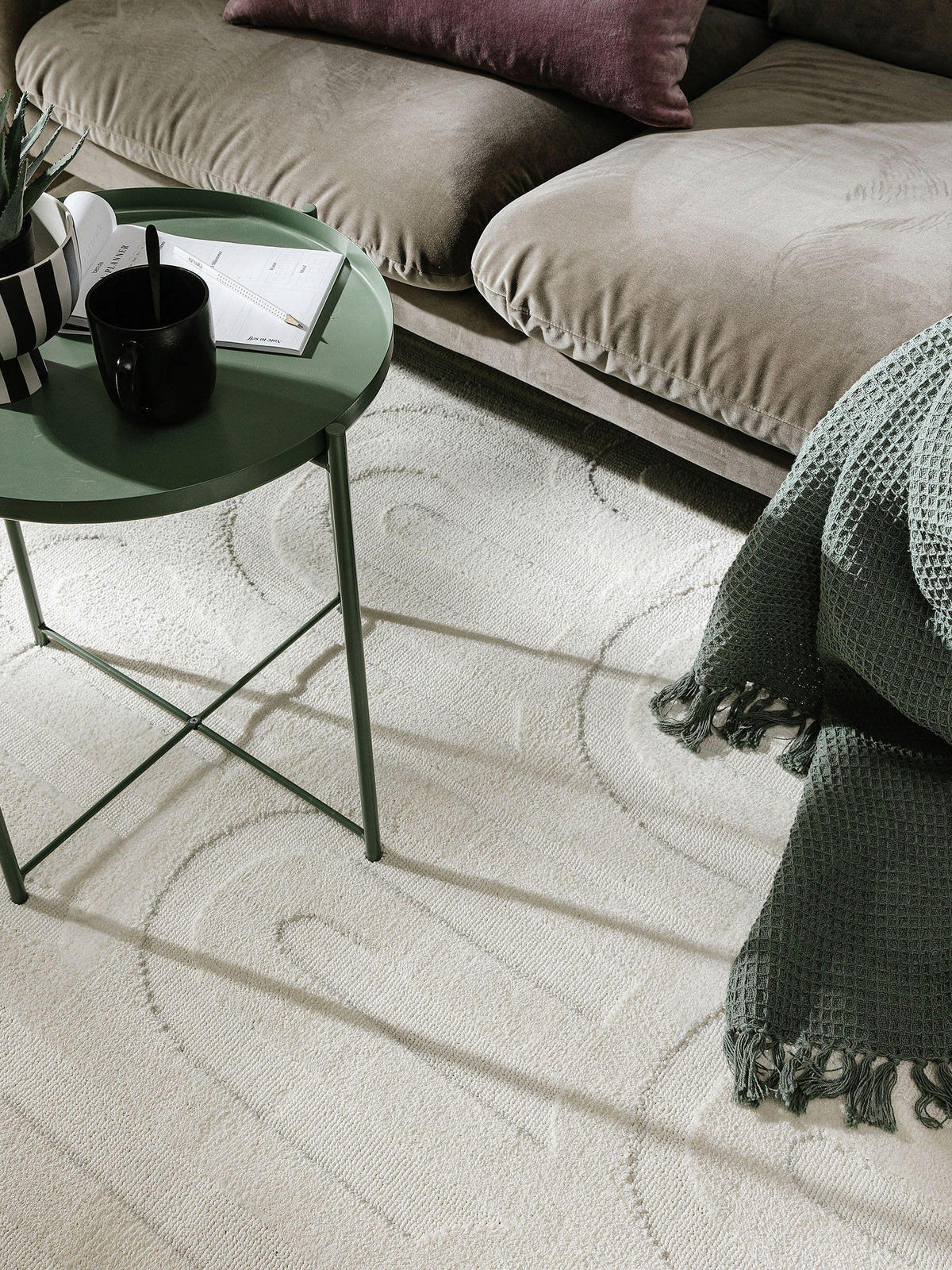 TEPPICH Paloma Cream 120x170 cm - Creme, Textil (120/170cm) - benuta Pop