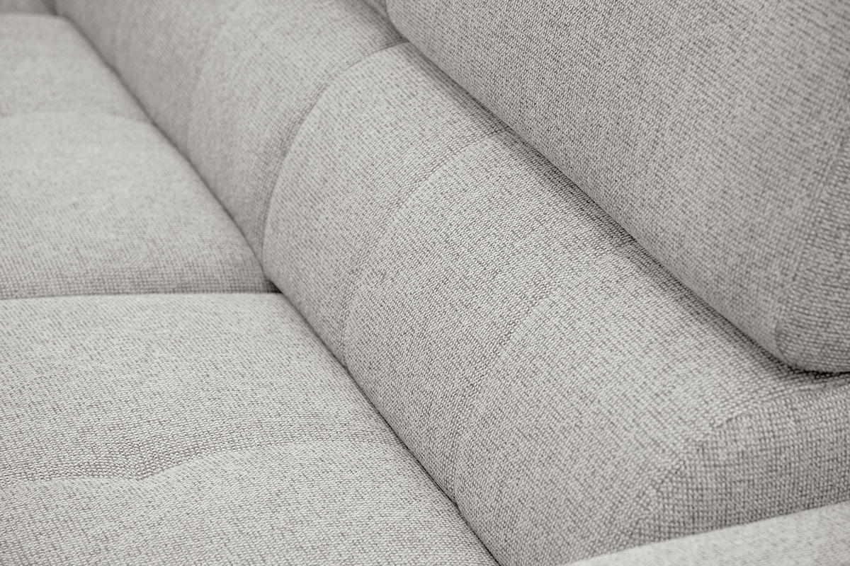 ECKSOFA FIERO 5-Sitzer, creme - Creme/Schwarz, Holzwerkstoff/Textil (158/269cm) - Courtois Laville