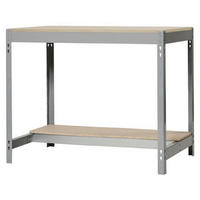 WERKBANK BUFFALO | HxBxT 84x90x76cm | Traglast 400kg | Grau - Grau, Holz (90/84/76cm) - PROREGAL