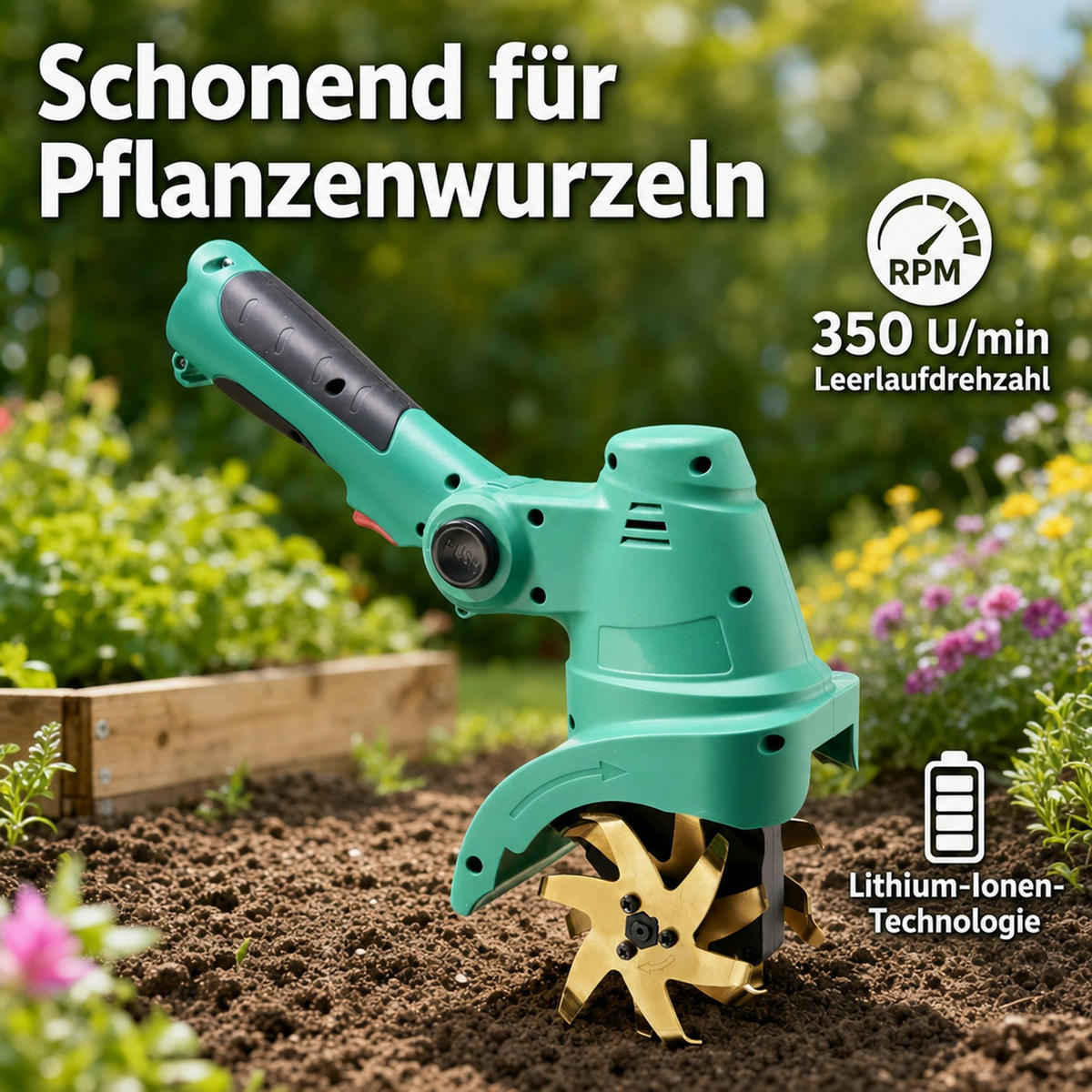 AKKU Hand Bodenhacke X-Grubber - Grün, Kunststoff (2.3/1.2/2cm) - Westfalia