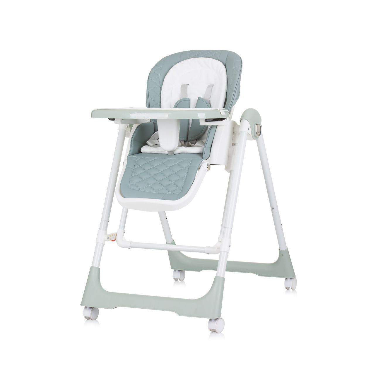 HOCHSTUHL 2 in 1 Milk Shake grün verstellbar, Babyschaukel, Räder - Grün, Metall (53/100/86cm) - Chipolino