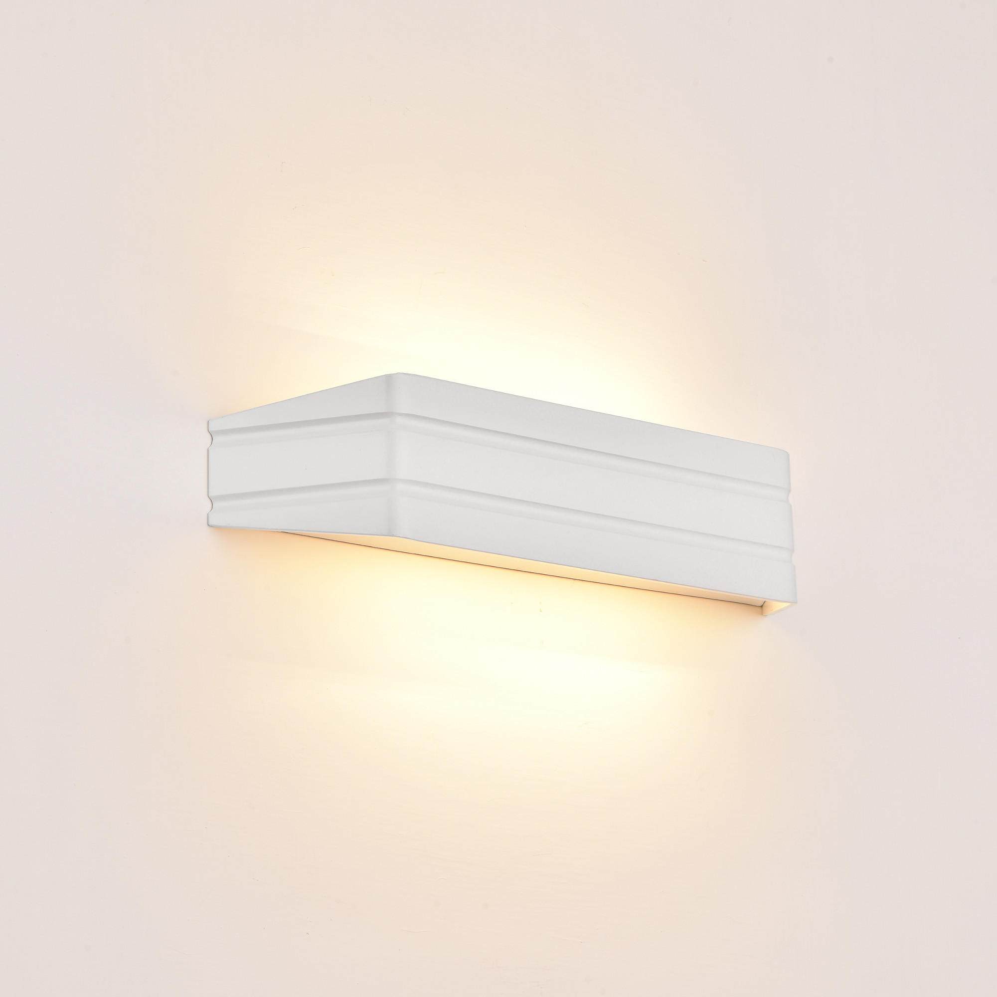 WANDLEUCHTE - Weiß, Metall (35/8/8cm) - lux.pro