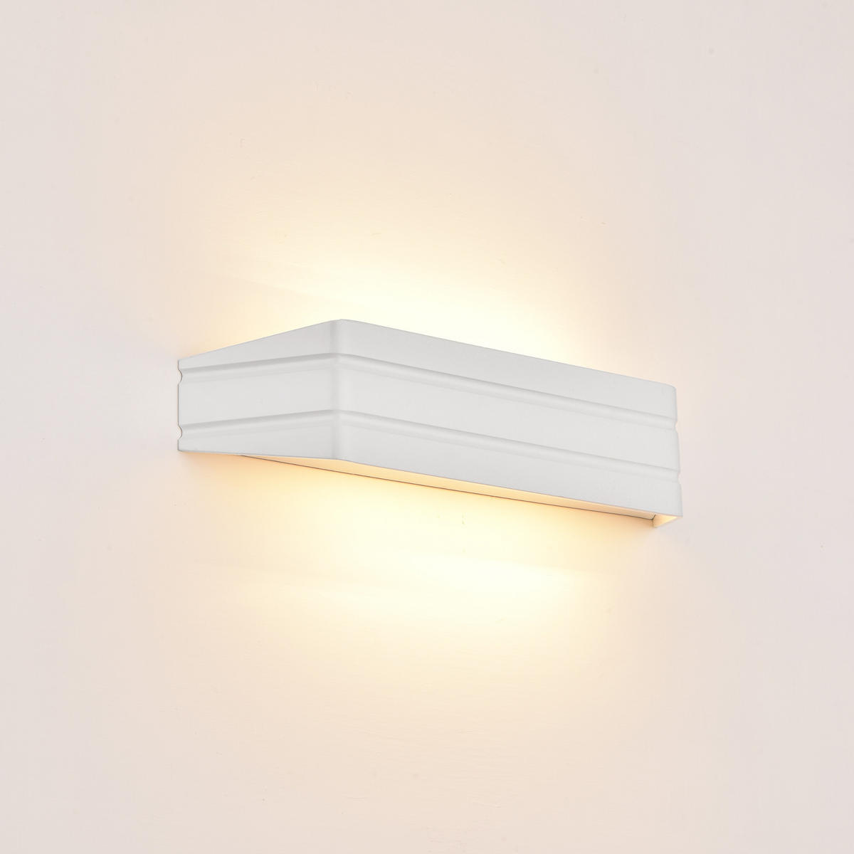 WANDLEUCHTE - Weiß, Metall (35/8/8cm) - lux.pro