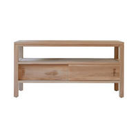 TV-SCHRANK Anton Natur aus Teak - Naturfarben, Holz (100/50/40cm) - Tikamoon