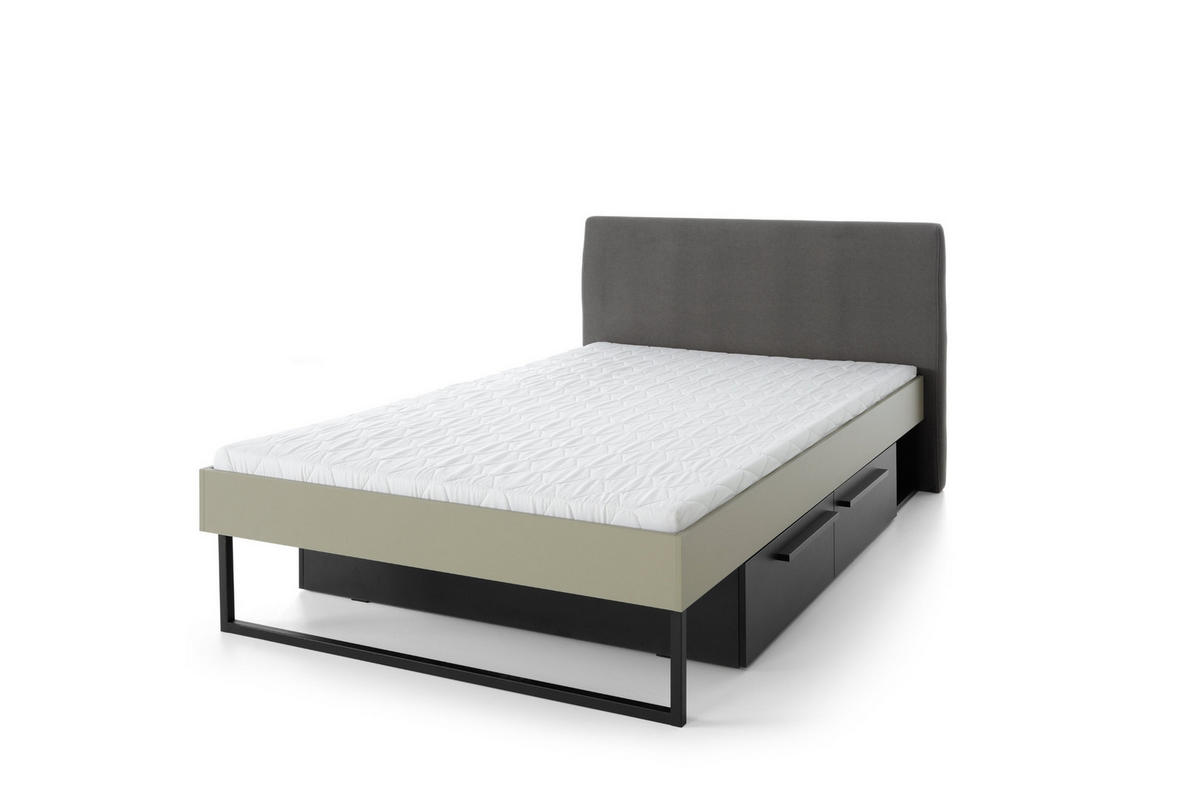 JUGENDZIMMER-SET SORENTO B 7-teilig in Eukalyptus/Baltic Düne Eiche/Schwarzer Onyx - Eukalyptusholzfarben/Eichefarben, Holzwerkstoff (662/195/212cm) - Deine Möbel 24
