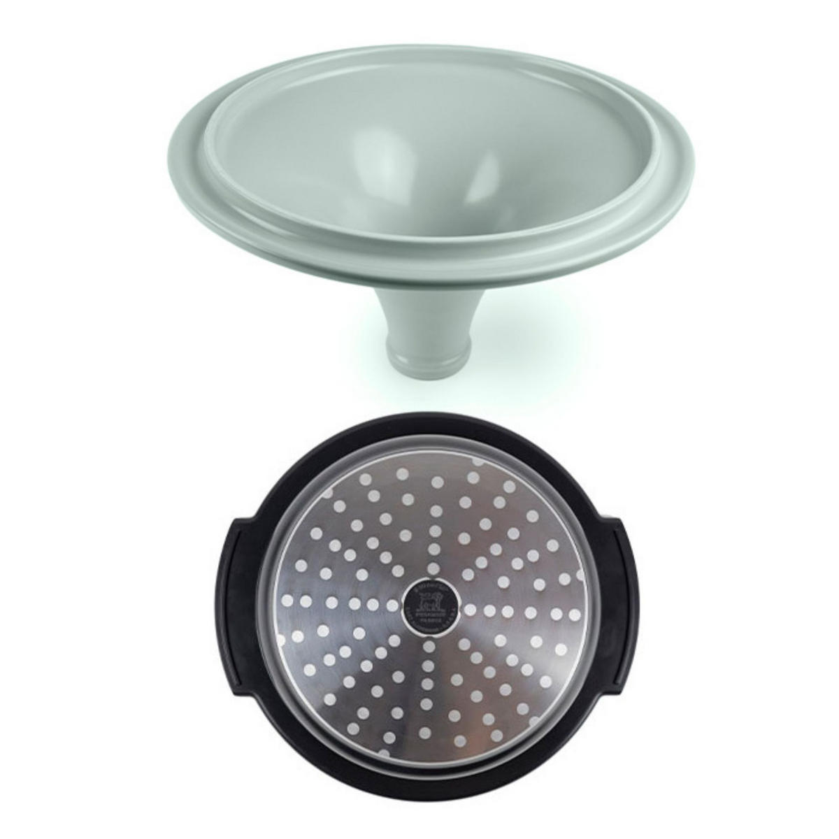 TAGINE Atlas Salbeigrün Aluminium Keramikdeckel für alle Herdarten - Grün, Keramik (32.8/30.2/24cm) - PEUGEOT