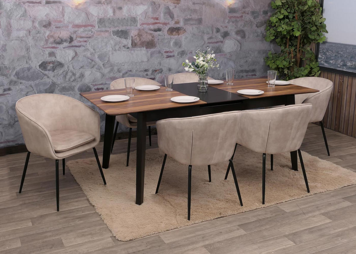 ESSZIMMERSTUHL taupe - Taupe, Textil (57/79/53cm) - MCW