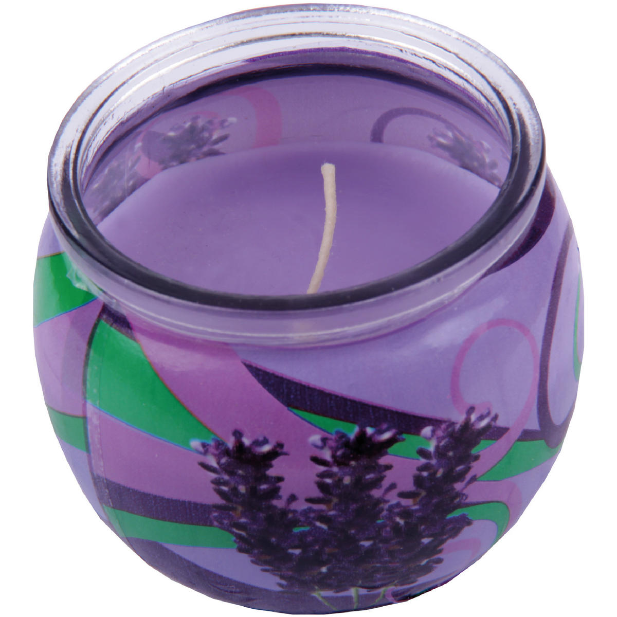 DUFTKERZEN Glas 6er-Pack Lavendel - Lila, Naturmaterialien (7/6cm)