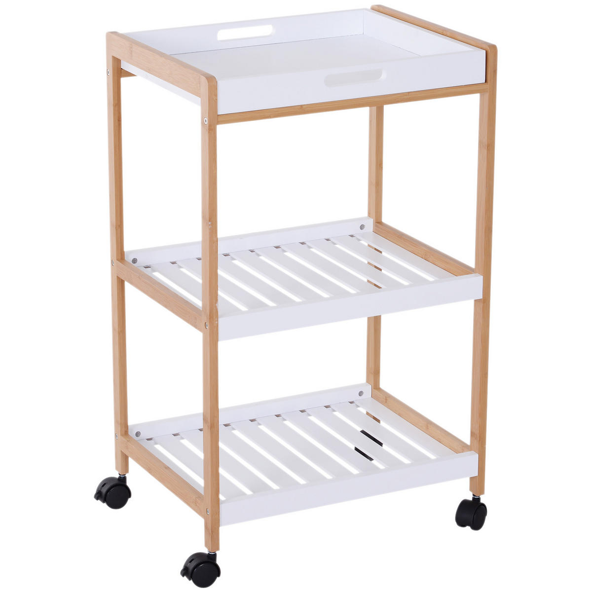 SERVIERWAGEN DE-17082 Weiß - Weiß, Holzwerkstoff (35/745/46cm) - ComfortXL